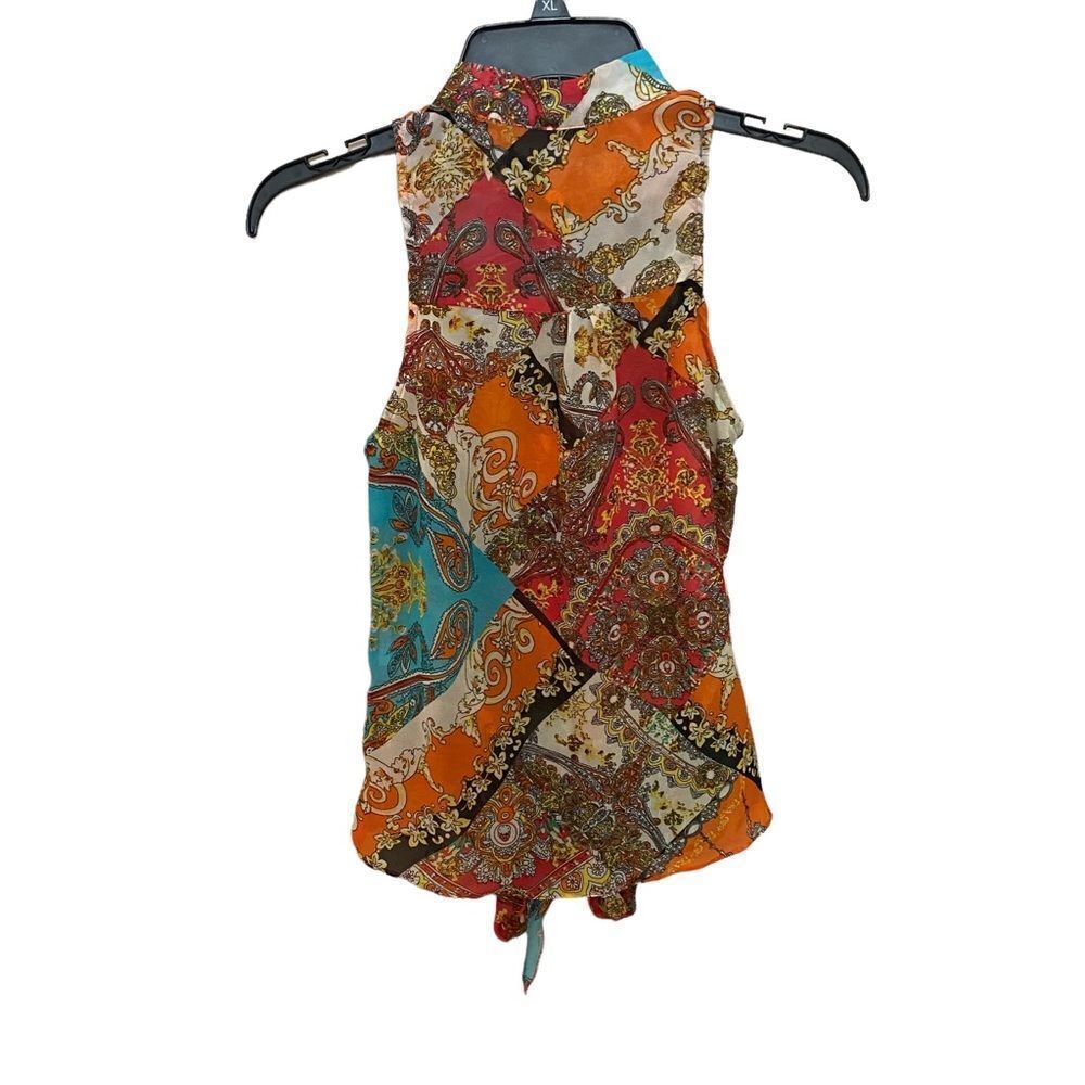 Faisca Aztec Print Sheer Blouse - Picture 2 of 5
